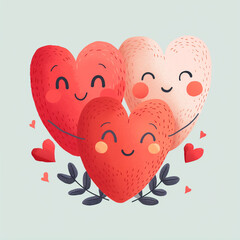 Cute Adorable Heart Logo illustration