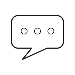 Wall Mural - Talk bubble speech icon set in two styles isolated on white background . Comment icon set . Chat icon
