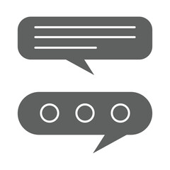 Wall Mural - comment icon speech bubble symbol Chat message icons - talk message Bubble chat icon. online communication, Conversation, chatting icons.