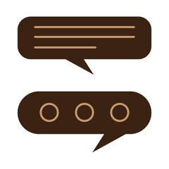 Wall Mural - comment icon speech bubble symbol Chat message icons - talk message Bubble chat icon. online communication, Conversation, chatting icons.