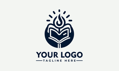 Sticker - read the logo template reading book logo template design