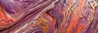 Marbled pattern with swirling purples, pinks, and oranges, resembling a mix of oil and water or a close-up of an abstract painting.