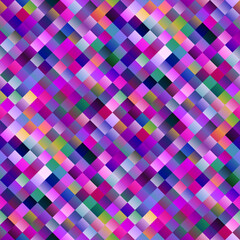 Poster - Seamless diagonal square pattern background - colorful abstract vector illustration