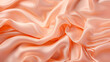 peach fuzz satin background. Silk background