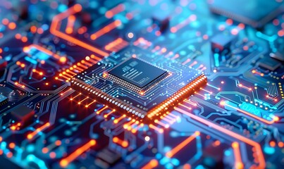 Poster - Quantum Computing, Futuristic System Integrating Processor, Circuitry & Artificial Neurons for Global Data Connectivity