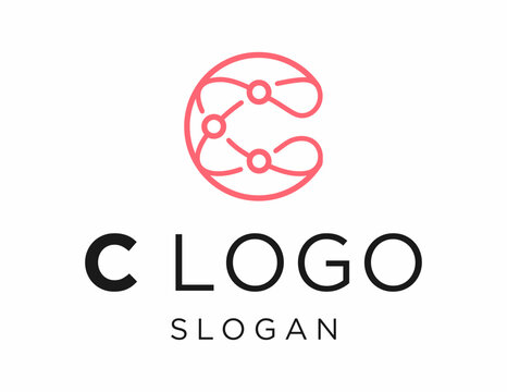 Logo about Letter C care on a white background. created using the CorelDraw application.