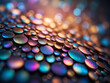 oval glittering shapes colorful gems and bokeh blur abstract background