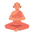waisak man in meditation