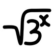 Creative design icon of mathematics

