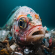 Fish affected by plastic