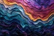 Vibrant and colorful wave pattern featuring shades of purple, azure, pink, violet, magenta, and aqua on a dark background. The electric blue accents create a mesmerizing graphics design
