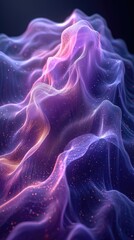 Leinwandbilder - A computer-generated image featuring a powerful and dynamic wave crashing against a rocky shore.