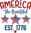 America the Beautiful Est. 1776