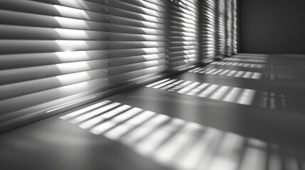 Leinwandbilder - Shadow blinds with light from window isolated on transparent background. Overlay effect. Shade jalousies. Shadow reflected on walls. Reflecting light. Modern illustration.