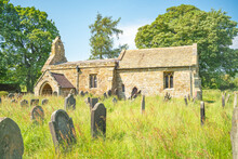 Church of Saint Mary Over Silton and Cemetery - North Yorkshire UK 