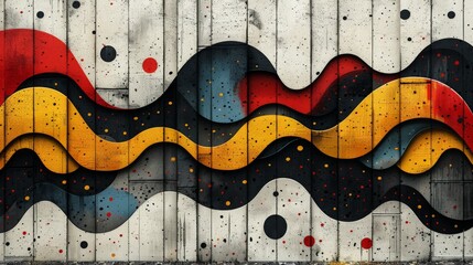 Wall Mural - Wavy Patterns