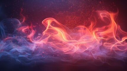 Aufkleber - An icon with a hot air flow effect. A warm air element for a heater. A gradient curve line - a modern illustration of a gradient curve line - for a heating appliance.