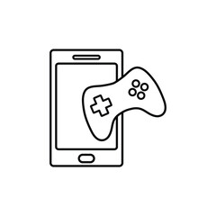 Poster - video games icon vector play game sign