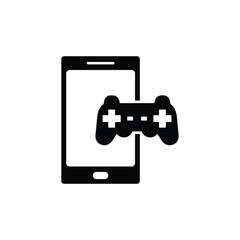 Poster - video games icon vector play game sign