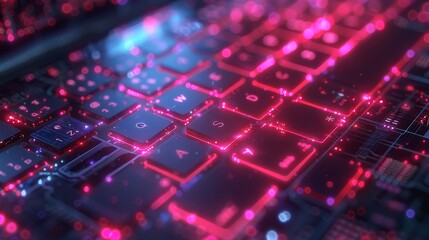 Leinwandbilder - Isometric concept of programming, software development, on-screen laptop. Coding Internet websites, web design, code app interfaces.