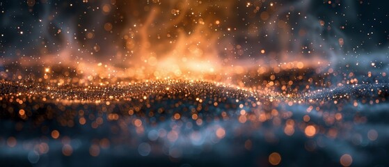 Leinwandbilder - With real lens flare and backlit dust particles