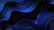 Blue abstract background featuring dynamic wavy lines in varying shades of blue