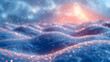 Winter Snow Background with Snowdrifts
