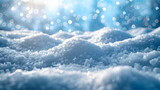 Fototapeta Big Ben - Winter Snow Background with Snowdrifts