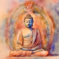 Wall Mural - statue of buddha