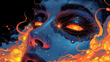 Canvas Print - Fiery Vision