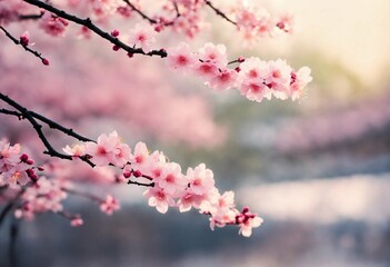 Canvas Print - pink cherry blossom