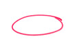 © Emre Akkoyun - Round doodle drawn with red marker on transparent background