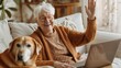 © VLA Studio - Smiling Senior Woman with Dog