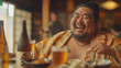Sumo Wrestlers Celebration: In the aftermath of a thrilling tournament, sumo wrestlers gather to celebrate their victories and honor the bonds of camaraderie that unite them. With