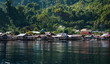 A picture of indonesian fishermen's village