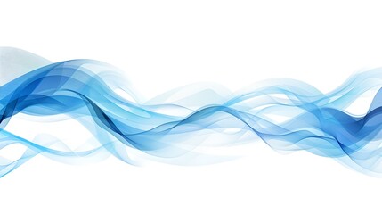 Wall Mural - elegant blue abstract wave background. perfect for web banners and advertisement. fluid design, mode