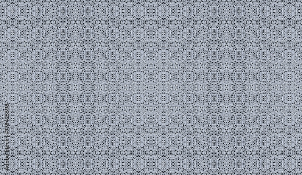 Chef Pattern Grey A silver gray background with patterns created from a hand-forged ...