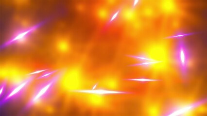 Poster - defocus lights with beams. computer generated 3d render