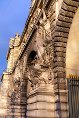 Poster - Detail from typical French architecture in Paris