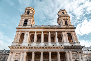 Sticker - The Church of Saint-Sulpice, a Roman Catholic church in Paris, France