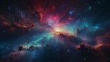 Fototapeta Kosmos - galaxy background with stars and nebula