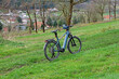 trekking bike in the field