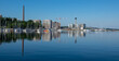 Tampere city on the lakeshore of Näsijärvi, Finland.
