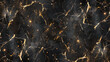 A sleek black and gold patterned natural marble background, showcasing a luxurious and elegant design with its smooth surface and intricate golden veins, reminiscent of a starry night.