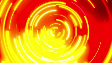 Poster - Radial neon lines. Computer generated 3d render