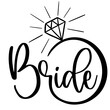 Stylish , fashionable bride typography art and illustrator Print ready vector design for Tshirt, Mug and printing item. bride typography bundle.