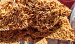 sweet rice Krispie closeup stock photo
