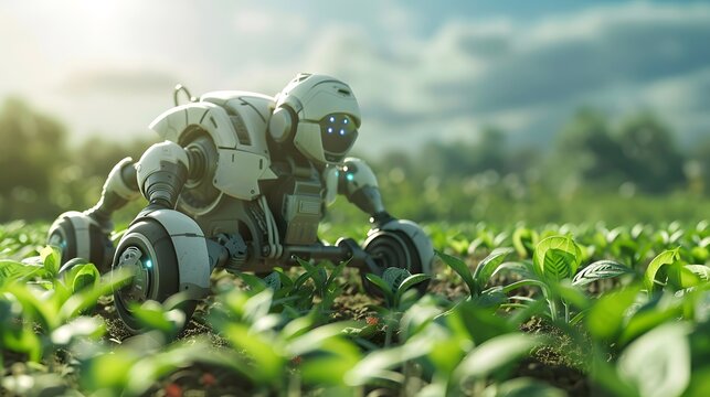 Modern organic farm adopts robotic industry technology