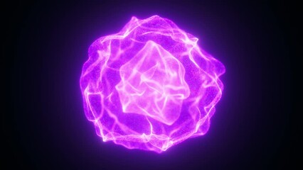 Poster - Abstract Energy ball. Computer generated 3d render