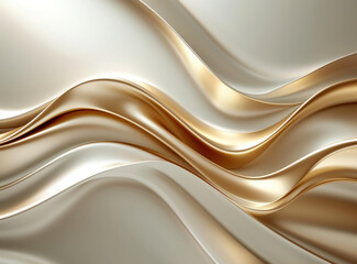 Wall Mural - Abstract golden wavy background